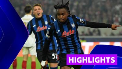 Watch highlights of Atalanta's 2-0 victory away at Stuttgart in the Champions League