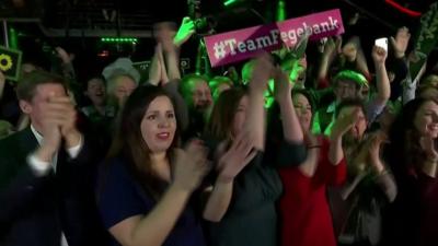 Greens celebrate in Hamburg as results come in