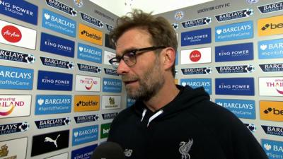Liverpool manager Jurgen Klopp