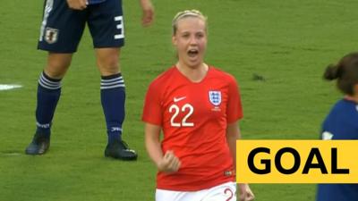 Beth Mead celebrates