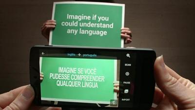 Google Translate's World Lens translating text