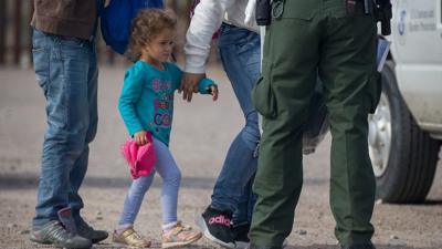 Child migrant in Sunland Park, New Mexico