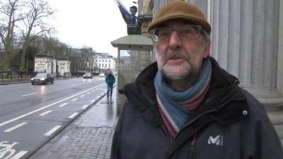 Commuter in Brussels