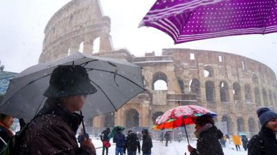 Outside the Colosseum, Rome