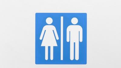 Unisex toilet sign