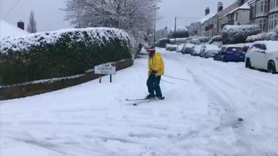 Skier in Sheffield