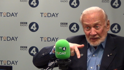 Buzz Aldrin speaks to John Humphrys on the Today programme