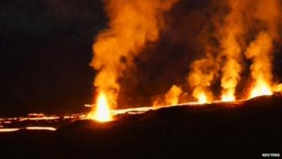 The Piton de la Fournaise volcano