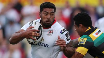 Charles Piutau in action for Ulster against Northampton Saints