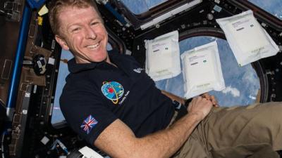 Tim Peake in the ISS