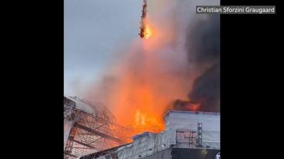 Huge fire at The Old Stock Exchange