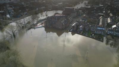 Flooded Shrewsbury