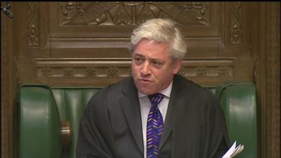 John Bercow at PMQs