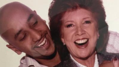 Tommy Sandhu and Cilla Black