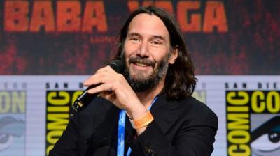 Keanu Reeves speaking Comic-Con