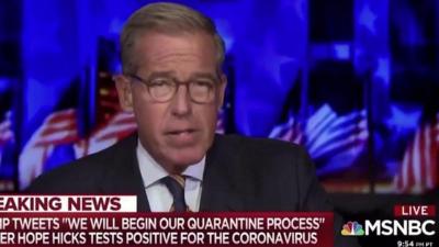 Brian Williams reacts to Trump's Covid diagnosis