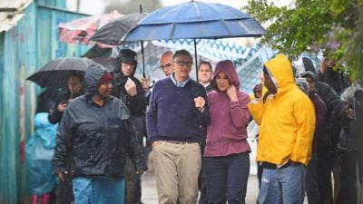 Bill and Melinda Gates in Cape Town