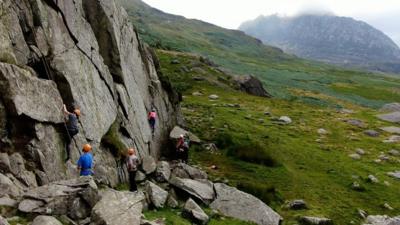 Outdoor climbing