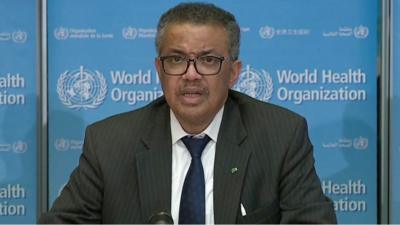 WHO Director General Dr Tedros Adhanom Ghebreyesus