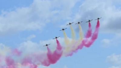 Aircraft display at RIAT 2015