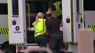 ambulances at hospital