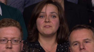 Polish woman in the audience