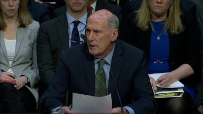 Dan Coats in a hearing