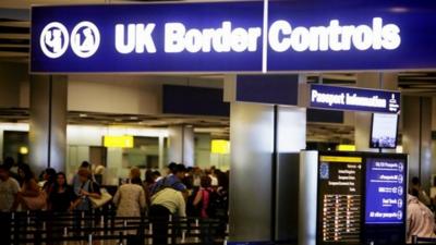 UK Border Control at Heathrow