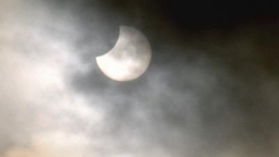 Solar eclipse in Glasgow