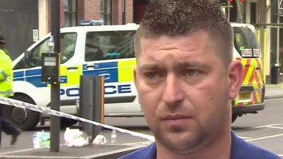 Florin from Romania fought the London Bridge attackers off using a crate.