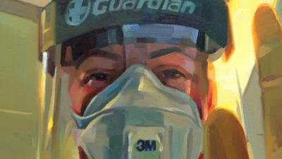 Portrait of NHS worker