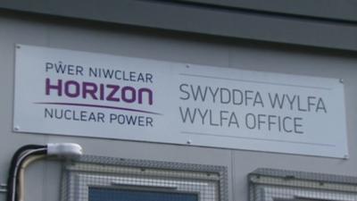 Wylfa Newydd sign