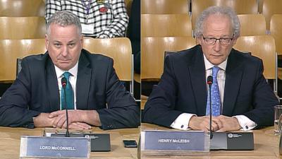 Lord McConnell and Henry McLeish