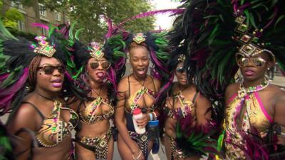 Notting Hilll Carnival dancers