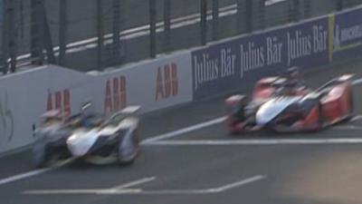 Di Grassi pips wins Wehrlein in 'mad end' to Mexico E-Prix