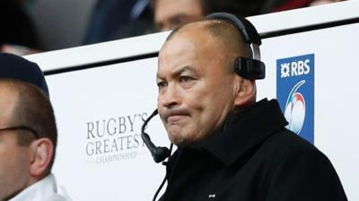 Eddie Jones watches play