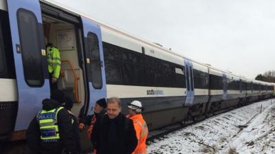 Train stuck at Chislehurst