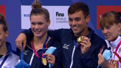 Grace Reid and Tom Daley