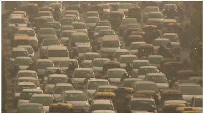Delhi pollution from traffic