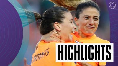 Danielle van de Donk celebrates winning goal
