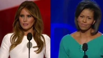 Melania Trump and Michelle Obama