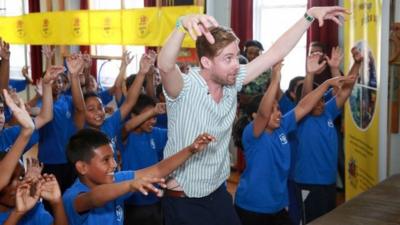 Ricky Wilson joins in with the dancing campaign