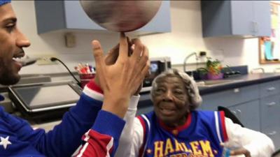 The 109 year-old's basketball birthday!