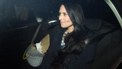 Priti Patel in car