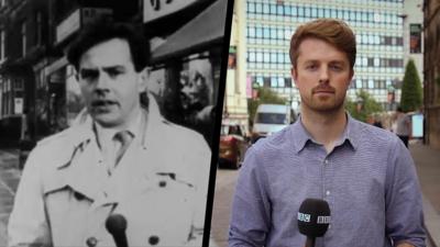 A BBC reporter in 1959 and 2022