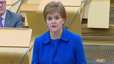 First Minster Nicola Sturgeon