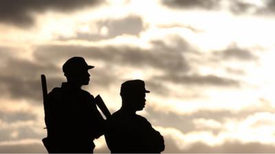 Policemen in Zimbabwe