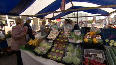 Stockton market stall