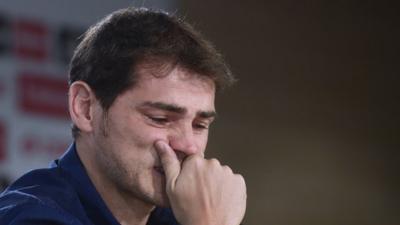 Iker Casillas in tears at Real Madrid departure