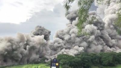 The Fuego volcano in Guatemala